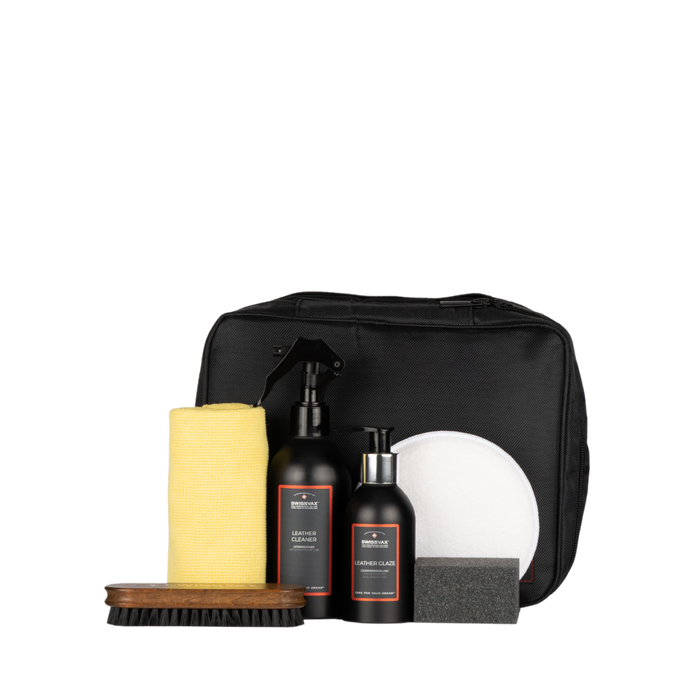 Leather Care & Sealing Kit – puhdista, hoida ja sinetöi nahka