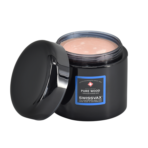 Marine Pure Wood Wax läpinäkyvästi lakatuille puupinnoille